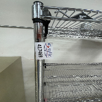 Metro Chrome Wire Shelving Cart image 0